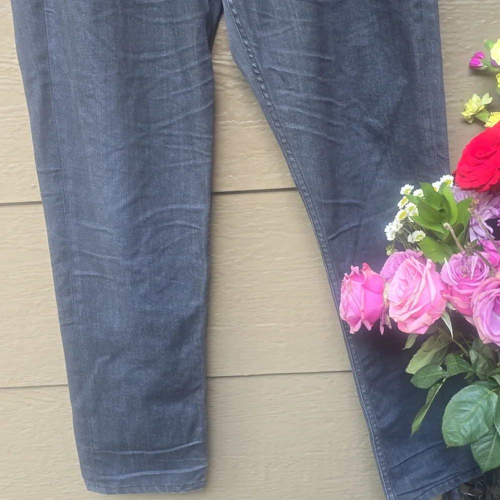 Hudson Blake Slim Straight Gray Jeans 34